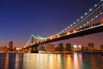Fototapete - New York City Manhattan Bridge