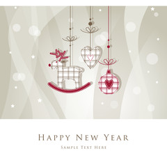 Poster - New year's card with copy space