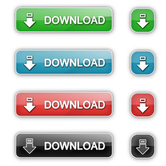 Wall Mural - download button