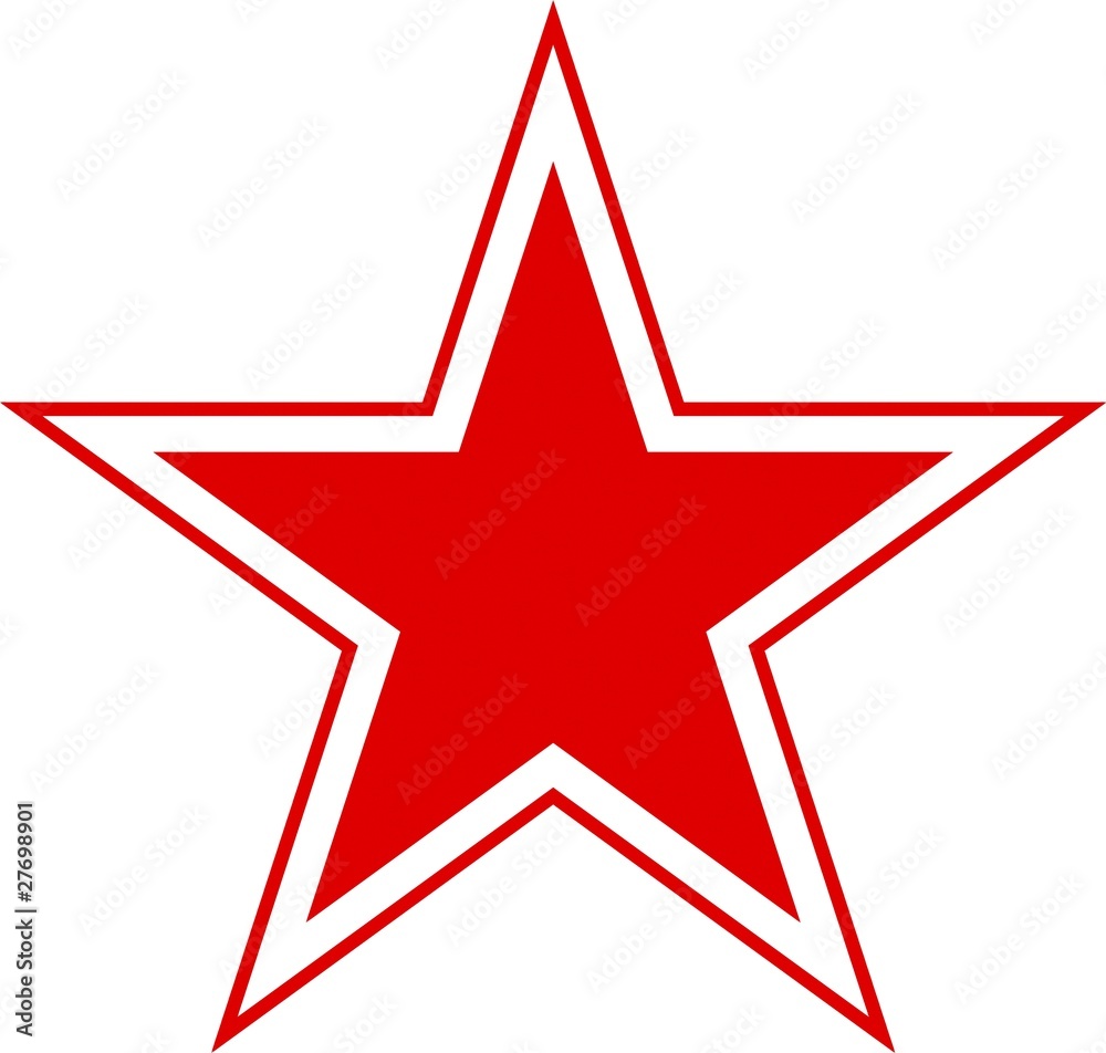 Etoile rouge symbole du communisme Stock Photo | Adobe Stock, image size:1000x952