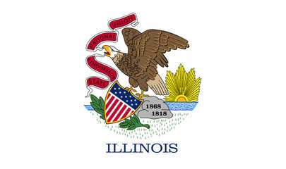 Wall Mural - Illinois state flag