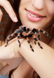 girl with spider