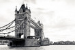 © seawhisper - A black and white view of the famous Tower Bridge