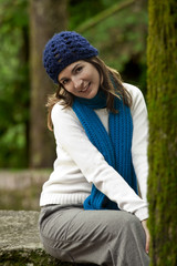 Poster - Happy young woman in nature