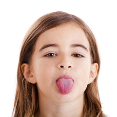 Canvas Print - Girl with tongue out