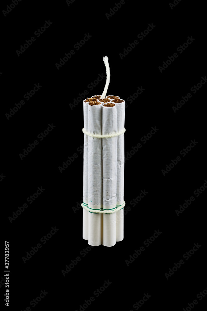 Cigarette Bomb Stock Photo