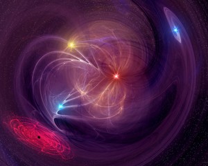 Wall Mural - purple nebula