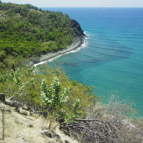 Obraz w ramie coastline, Granma Province, Cuba