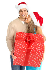 Wall Mural - Christmas couple