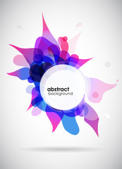 Wall Mural - abstract colored background with circles.