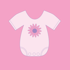 Sticker - Pink Baby Bodysuit