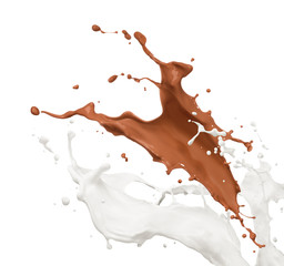 chocolate and milk splash