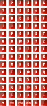 Numbers buttons