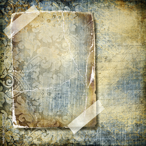 decorative retro background with frame