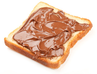 Toast with chocolate