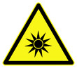 Optical radiation hazard symbol