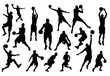 © Brocreative - Silhouettes of Basketball Players Vector