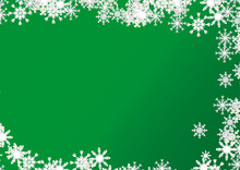 Christmas Background On Green
