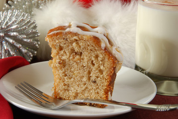 Canvas Print - Apple bundt cake at Christmas