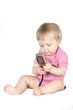 child with mobile telefone