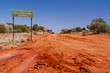 Warnhinweise am Outback Track