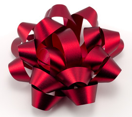 Single Red Christmas Bow