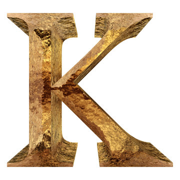 High resolution conceptual golden font isolated