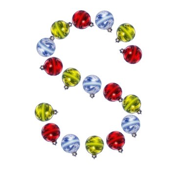 High resolution Christmas font isolated