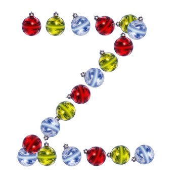 High resolution Christmas font isolated