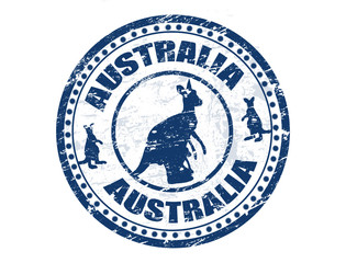 Wall Mural - Australia stamp