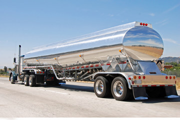 Classical american big vintage petrol truck