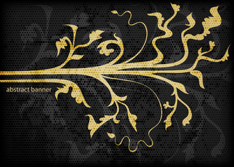 Poster - ornamental abstract banner