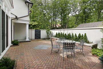 Wall Mural - Luxury brick patio