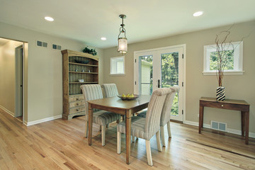 Sticker - Dining room with doors to patio