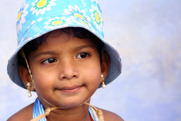 Portrait of Indian Cute girl