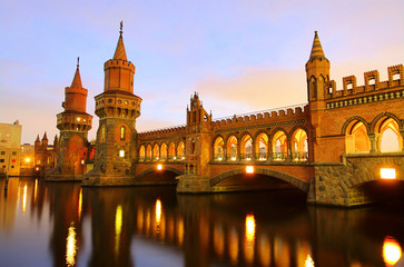 Poster - Berlin Oberbaumbrücke - Berlin Oberbaumbridge 01