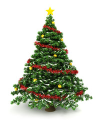Wall Mural - 3d christmas tree