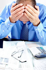 Poster - Businessman having stress