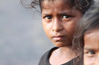 Indian Rural Girl with Grim Expression