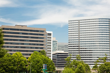 Wall Mural - XXXL Modern Office Buildings Downtown Rossyln, Virginia, VA