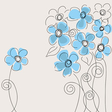 Cute Blue Flowers