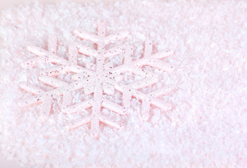 Wall Mural - Snowflake background