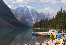 Lake Moraine, Canoes Quay, Banff National Park, Canada