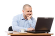 © Xalanx - Stressed businessman at computer