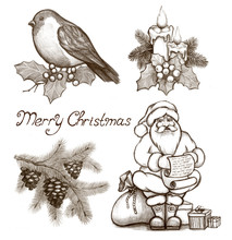 Collection Of Christmas Illustrations