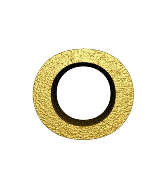 3d gold letter