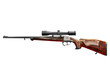 hunting rifle with scope isolated