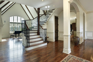 Wall Mural - Foyer in luxury home