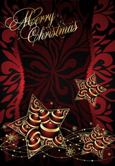 xmas red abstract background