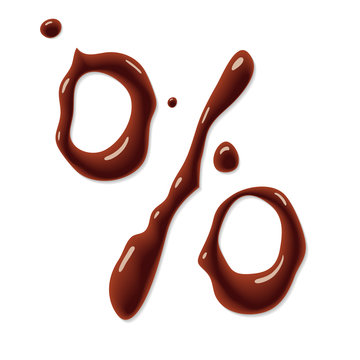 Chocolate percent sign